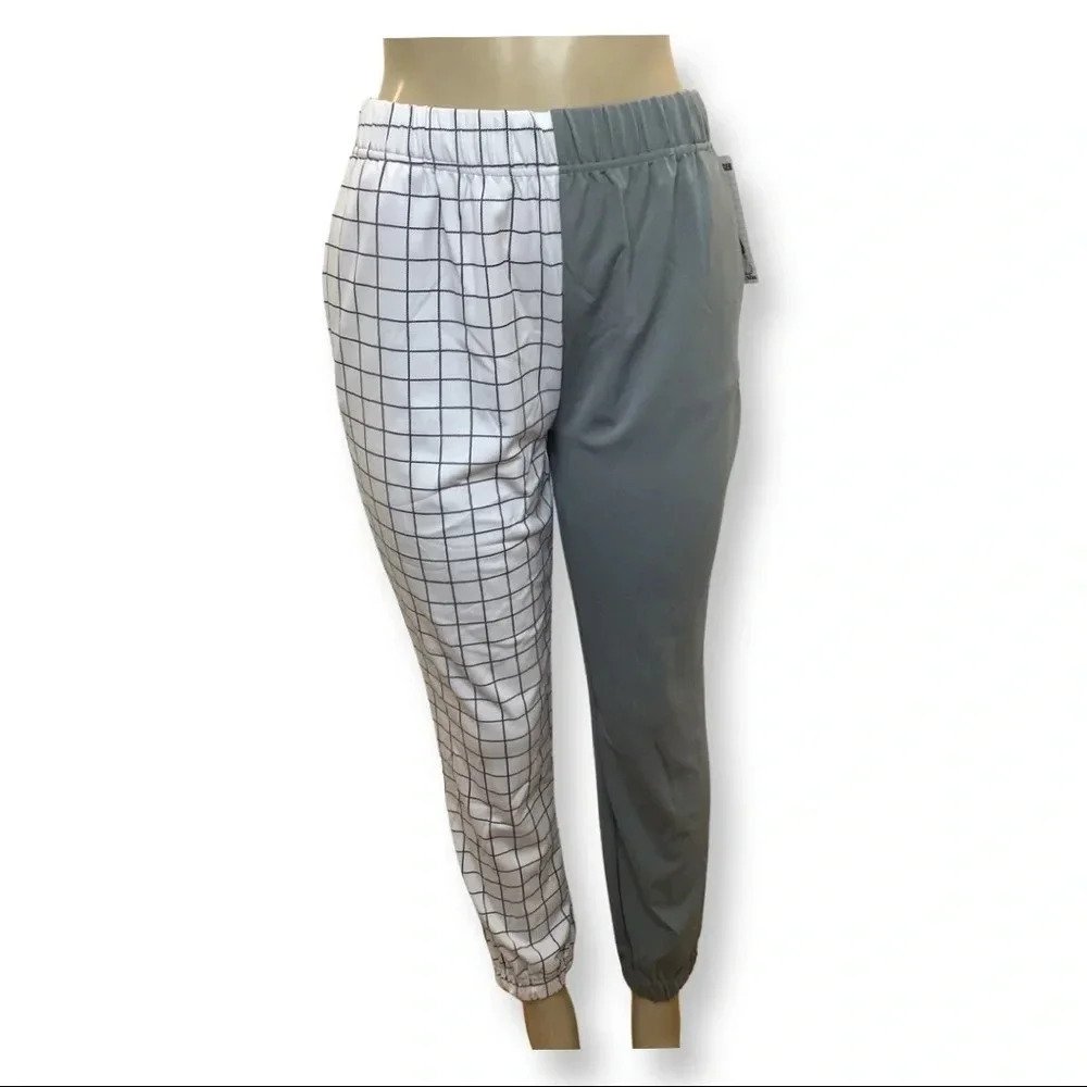 Shosho Spliced Size Large Women’s Jogger Style Pants. New With Tags